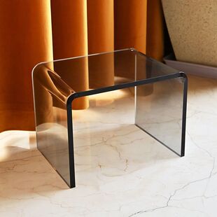 Complete Scandinavian Simple Acrylic Transparent Shoe Changing Stool Douyin Internet Celebrity Creative Multi-Functional Household Low Stool into the Weidong