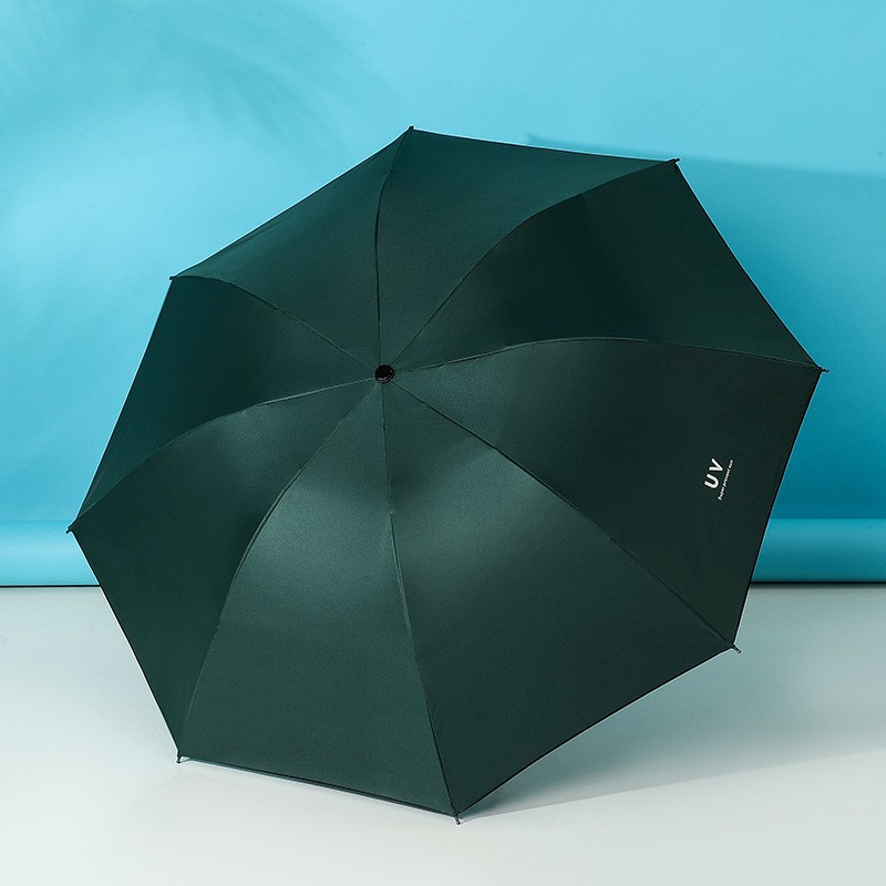 Fuente de fábrica sombrilla solar fortalecer sol y lluvia para mujeres plegables protector solar anti-ultravioleta engrosado paraguas