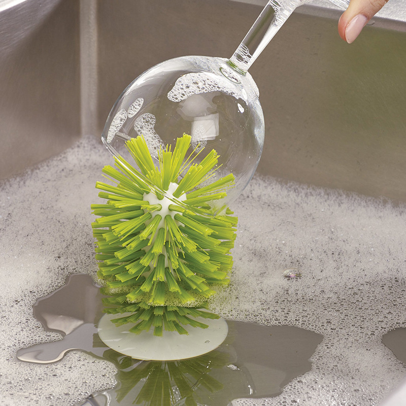 크리 에이 티브 흡입 컵 브러쉬 주방 싱크대 흡입 컵 청소 브러쉬 키 큰 유리 레드 와인 잔 수직 흡입 컵 브러쉬