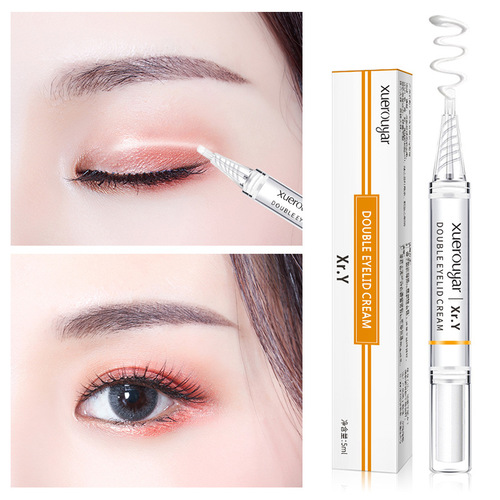 Xuerouya Double Eyelid Setting Cream Internet celebrity's same style invisible waterproof long-lasting traceless large eye mask
