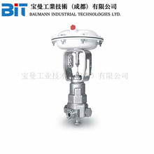 Fisher费希尔Baumann 83000卫生级角型控制阀艾默生自力式调节阀