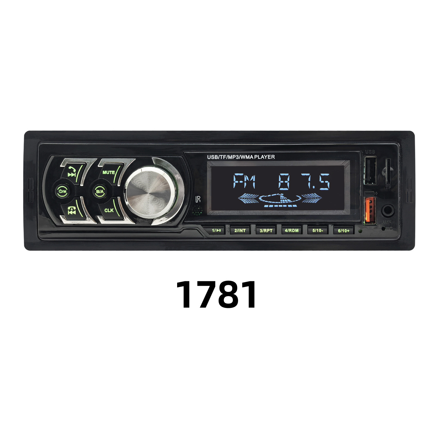 Radio multimedia del automóvil general reproductor MP3 reproductor de control de voz Bluetooth manos libres 1783