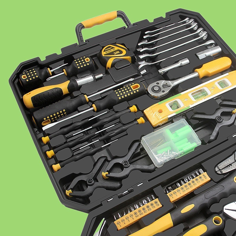 RHETT 하드웨어 도구 상자 세트 자동차 다기능 소켓 렌치 자동 수리 및 유지 보수 홈 168 조각 FENGTUO