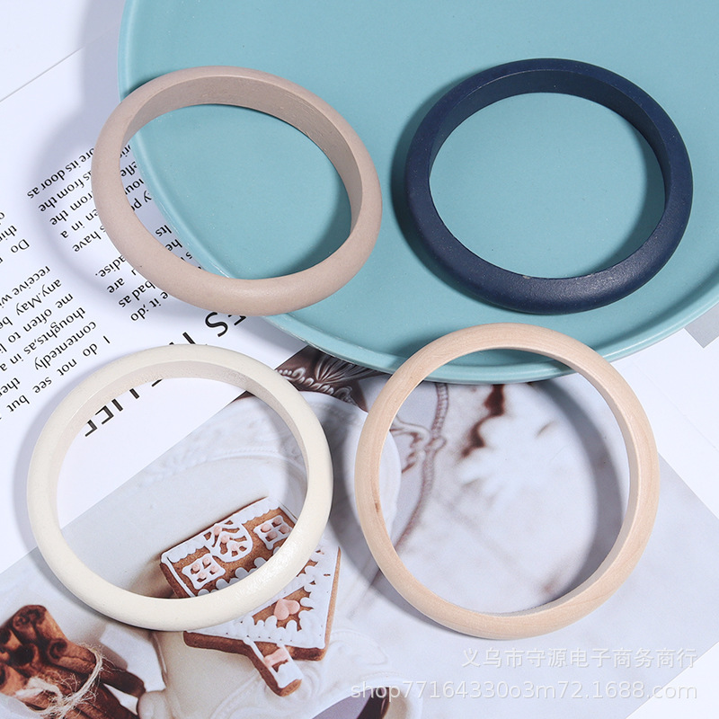 Factory Direct supply wood color colored wood bracelet vintage Hemu bracelet diy multi-color wooden bracelet wooden ring Factory Direct supply wood color colored wood bracelet vintage Hemu bracelet diy multi-color wooden bracelet wooden ring