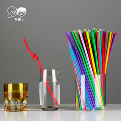 71036 Shuangtong Disposable Multi-Colored Bent-Head Artistic Plastic Juice & Beverage Straws – Wholesale Distribution