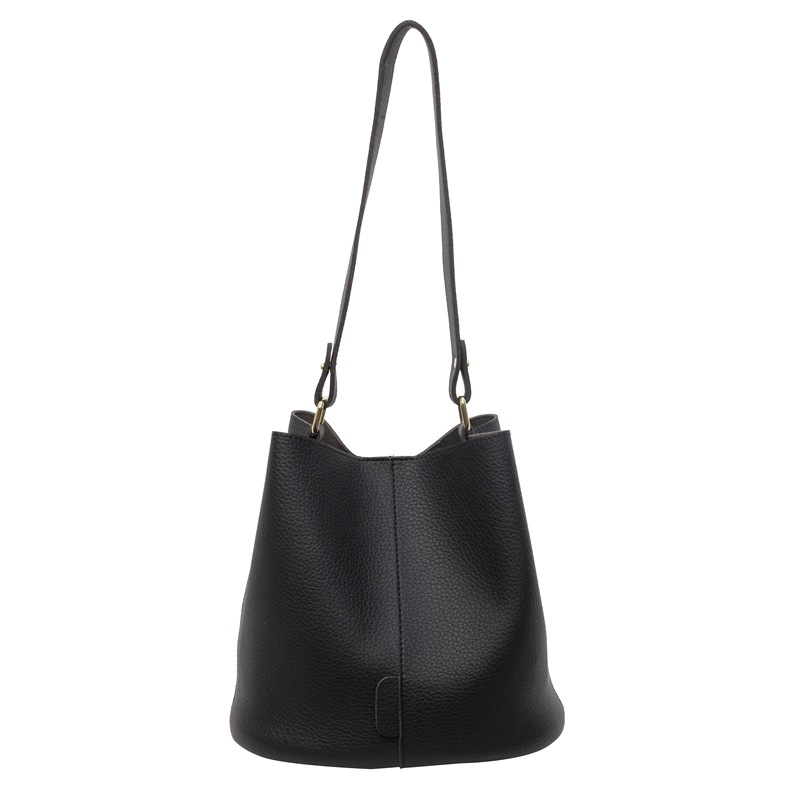 Commuter todo partido bolsa de color sólido para las mujeres 2024 nueva moda retro cubo bolsa nicho de alta calidad bolso de hombro ocasional