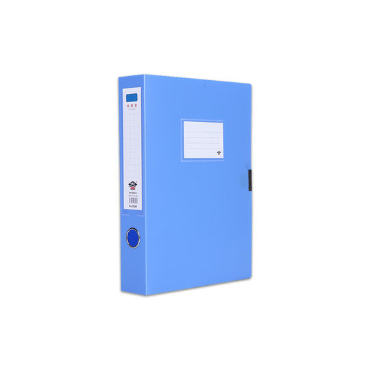 Thickened one-piece molding PP plastic file box data box A4 file box office storage box printed logo