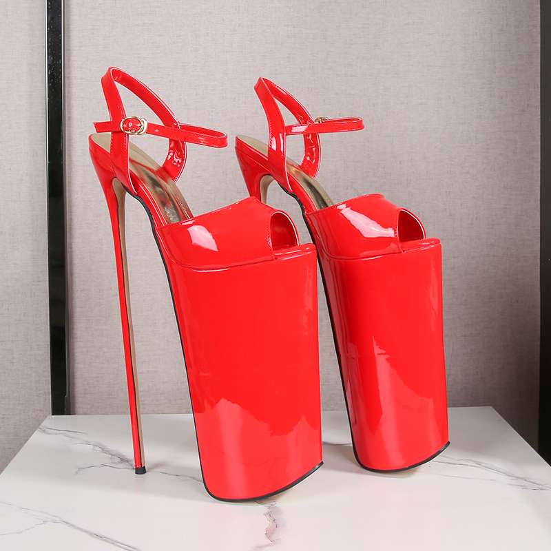 Sandal cao gót nữ mũi nhọn gót 22 cm phong cách sang trọng — Bạc (chiều cao gót 22cm, không đổi trả)