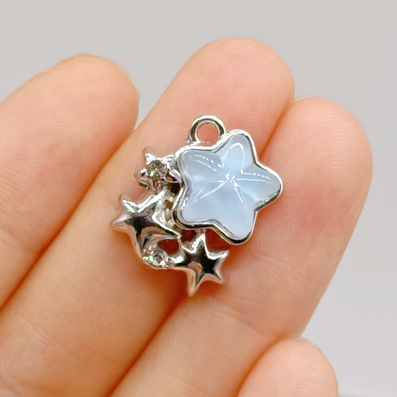 4g Weight Pendant Jewelry Making Type 15-20mm Jewelry Making Size DIY Jewelry Accessories Classification 1 Piece Quantity Alloy Material Clouds, Star, Moon Pattern All Seasons Season Polished Finish Cute, Sweet Style 1 Piece 15-20mm Alloy Clouds Star Moon Polished Pendant DIY Jewelry Accessories 10