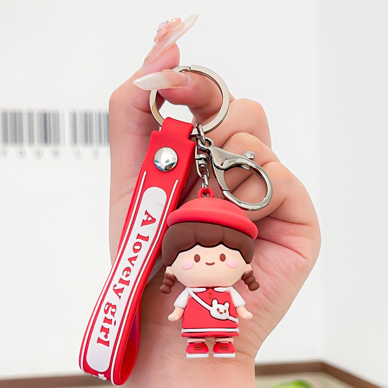 Venta directa de fábrica llavero colgante pequeño muñeca tridimensional llavero de coche mochila escolar colgante puesto al por mayor productos pequeños