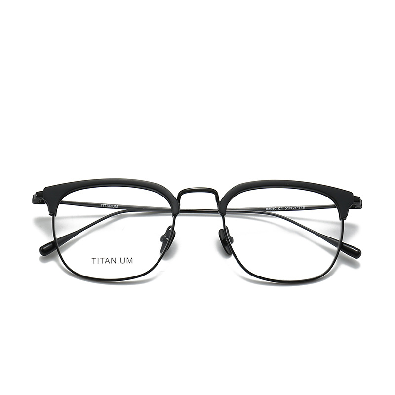 STUDIOMUKU gafas de madera cool todo el marco retro con un diseño fino y ligero gafas para la miopía de cejas