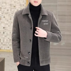 新商品の男性の毛はコートの短い秋冬のラシャのコートの男性の厚いジャケットの上着の高級なカジュアルなコートです。