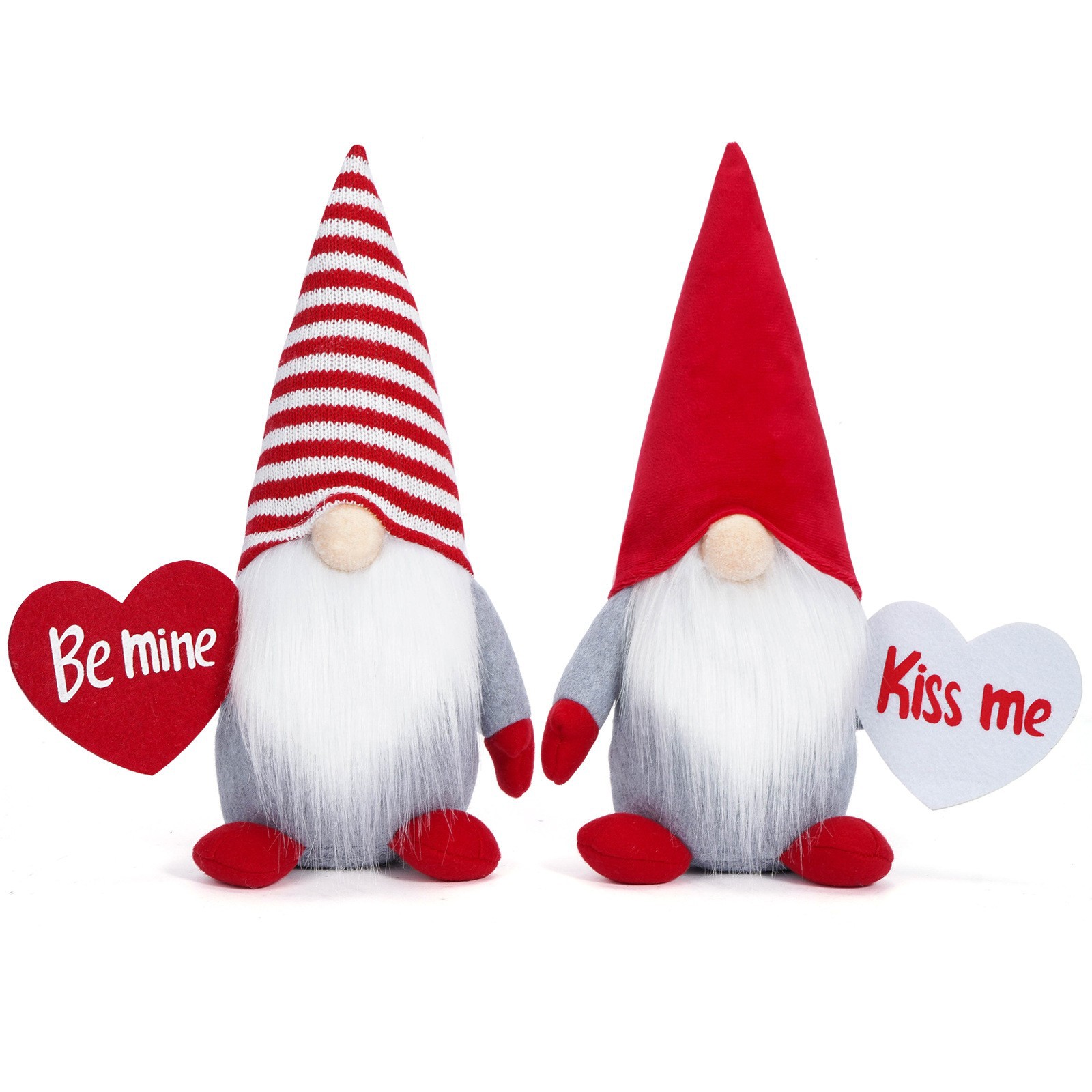 Nuevos productos transfronterizos Día de San Valentín muñeca sin cara rayas rojas amor creativo Rudolph decoración de la atmósfera de vacaciones decoraciones