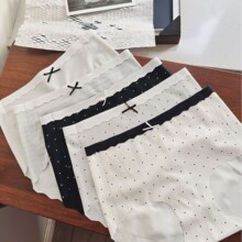 9348格雷系呼吸零感无痕女内裤无束缚3D蜜桃臀纯棉加长裆全裤10A