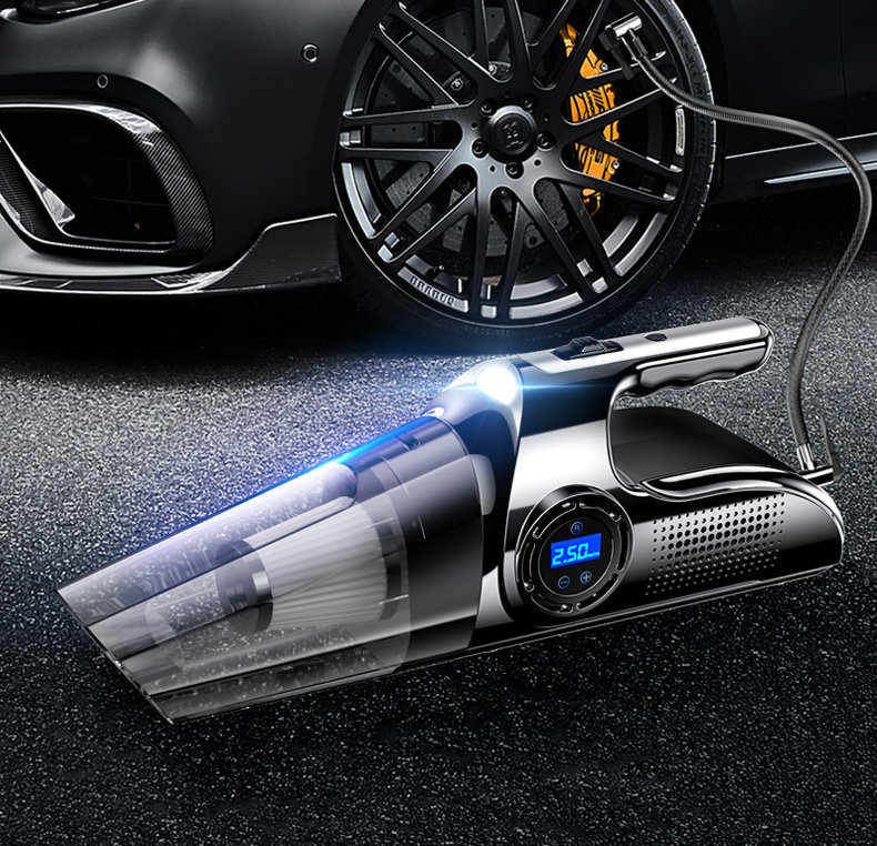 Wireless Car Air Pump and Vacuum Cleaner Two-In-One Car Tire Inflator and Household Handheld Multi-Function All-In-One Machine