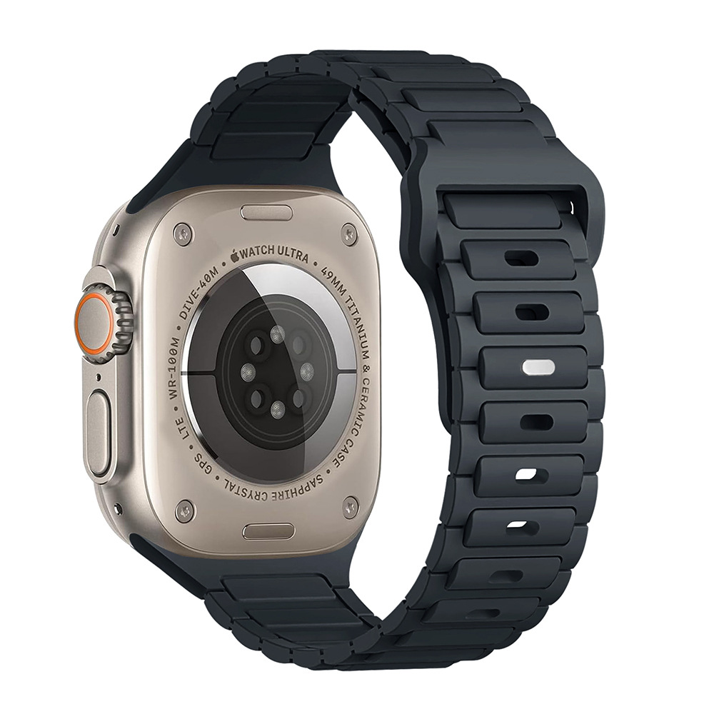 Aplicable para Apple i Watch Tres Perlas Silicone Brazalete Apple Watch9/8/SE/7/6/5/4/3/2/1