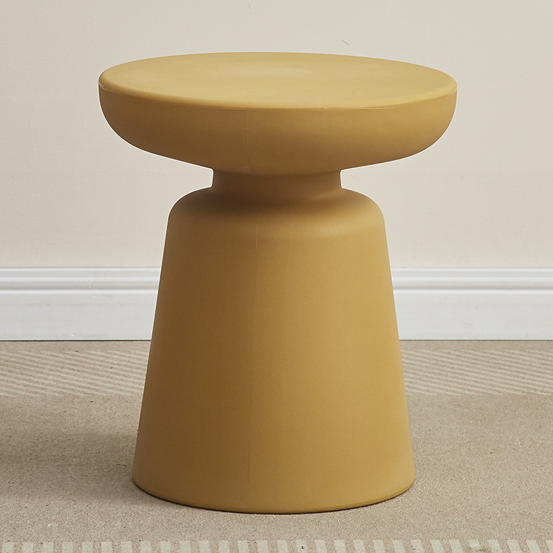 Sofá junto a la mesa de té de la sala de estar simple mesa redonda de cama moderna mesa de cabezal de cama de plástico esquina de mini mesas pequeñas