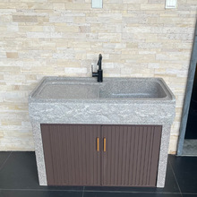 石材室外洗手盆花岗岩洗衣池别墅户外天然大理石洗手池庭院子水槽