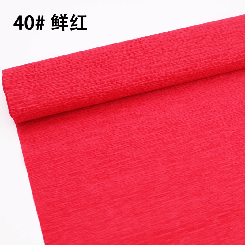 工厂直销跨境彩色皱纹纸褶皱卷边纸25cm*2.5m手工diy花艺制作材料|undefined