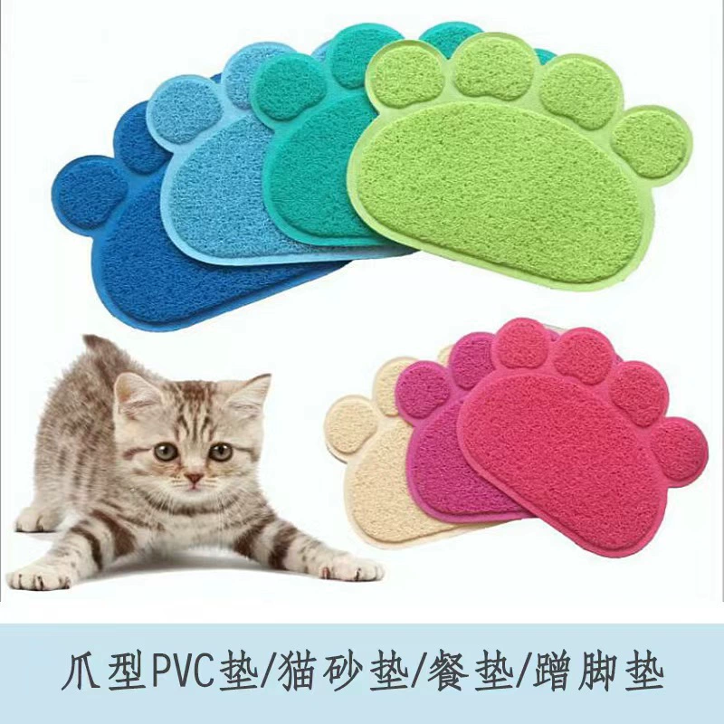 Прямые продажи PVC когтистый песок поддон для кошки коврик для лап Cat sand cushion поддон для песка Nest туалет противоскользящая подкладка