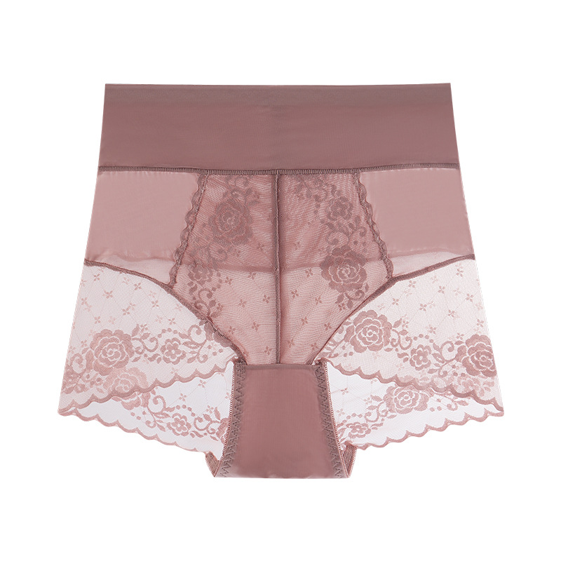 2241 nueva ropa interior de encaje alta cintura las mujeres sexy algodón entrepierna vivo caliente transpirable pantalones mujeres