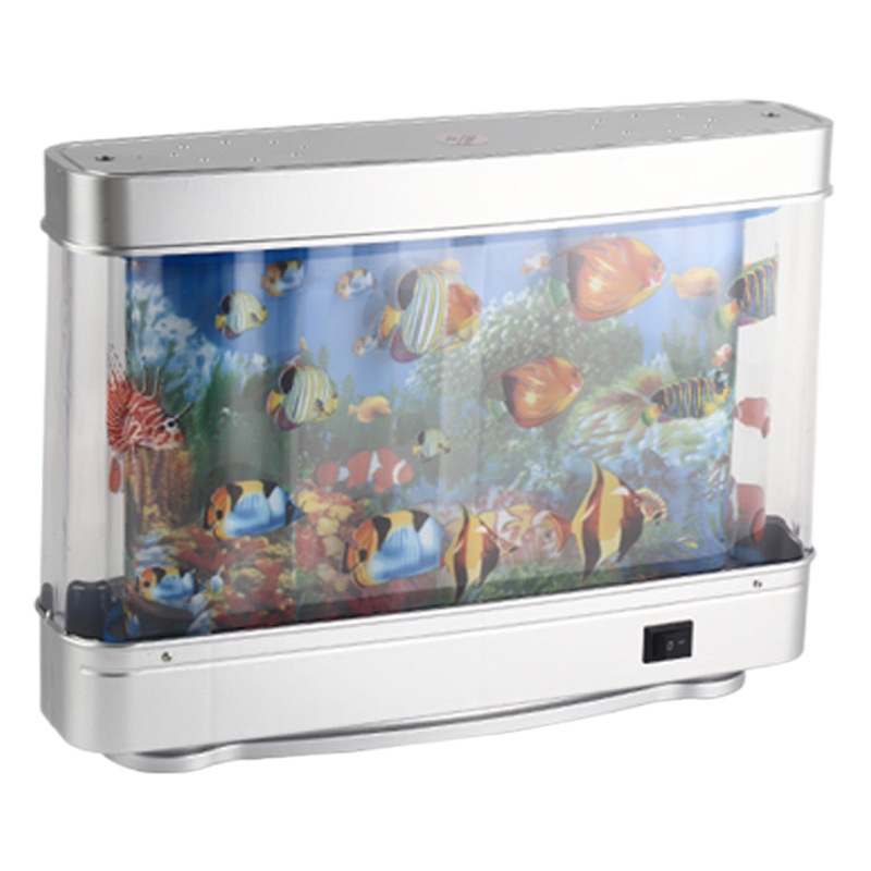 Lámpara de peces ornamentales de simulación amazónica decoración de la noche del hogar lámpara de mesa pequeña lámpara de peces ornamentales lámpara ornamental LED lámpara de peces pequeños