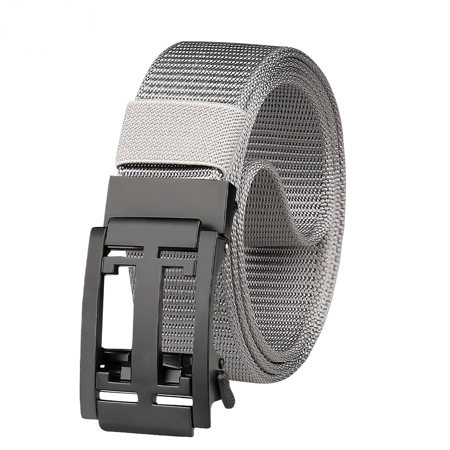 Transfronterizos venta caliente ocio cinturón de nylon hombre sin dientes hebilla automática tendencia juvenil cinturón de lona universal hombre
