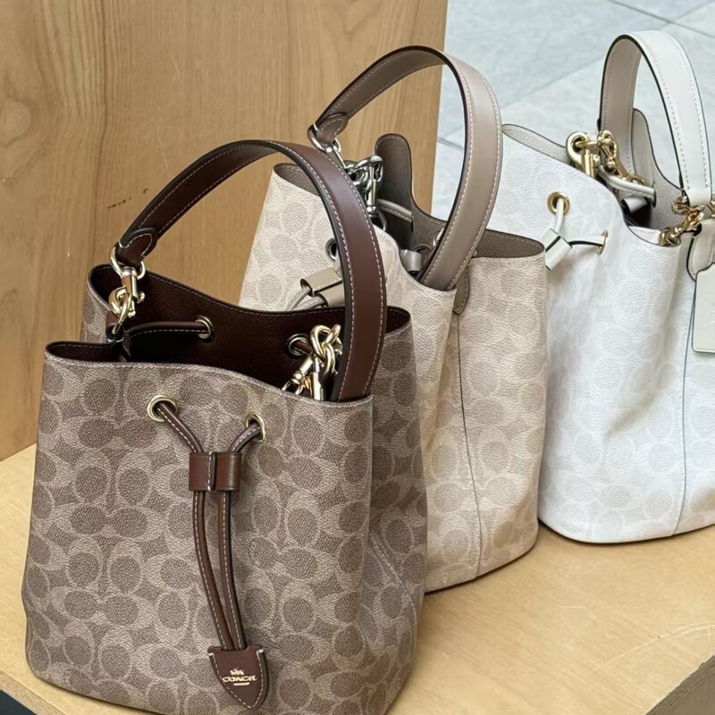 Kouc's New High-End Rowan Drawstring Bucket Bag, High-Fashion Single-Shoulder Crossbody Bag, Mother-Daughter Fortune Bag for Women