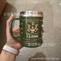 国境を越えた新型ミリタリーコンビネータMugアメリカ軍事記念マグカップ