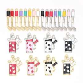 跨境新款高尔夫系列钥匙扣 锌合金旅游纪念品 钥匙圈饰品配件现货