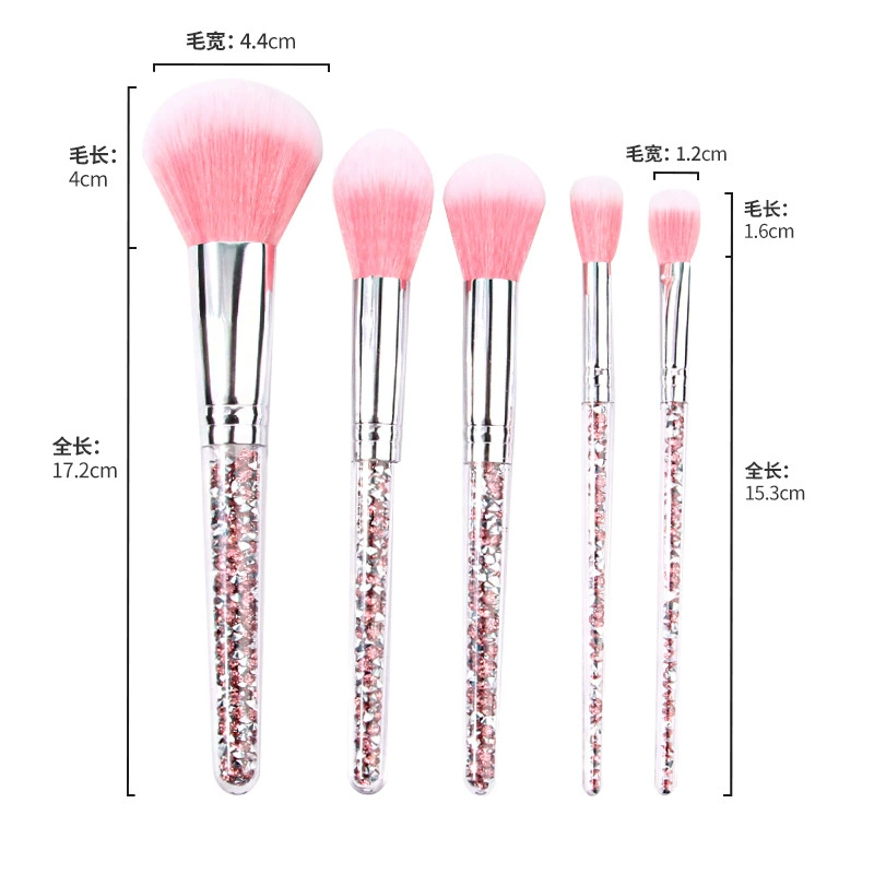 Soft loose powder for contouring, eye shadow, brush, handheld makeup primer, new collection, 5 pieces