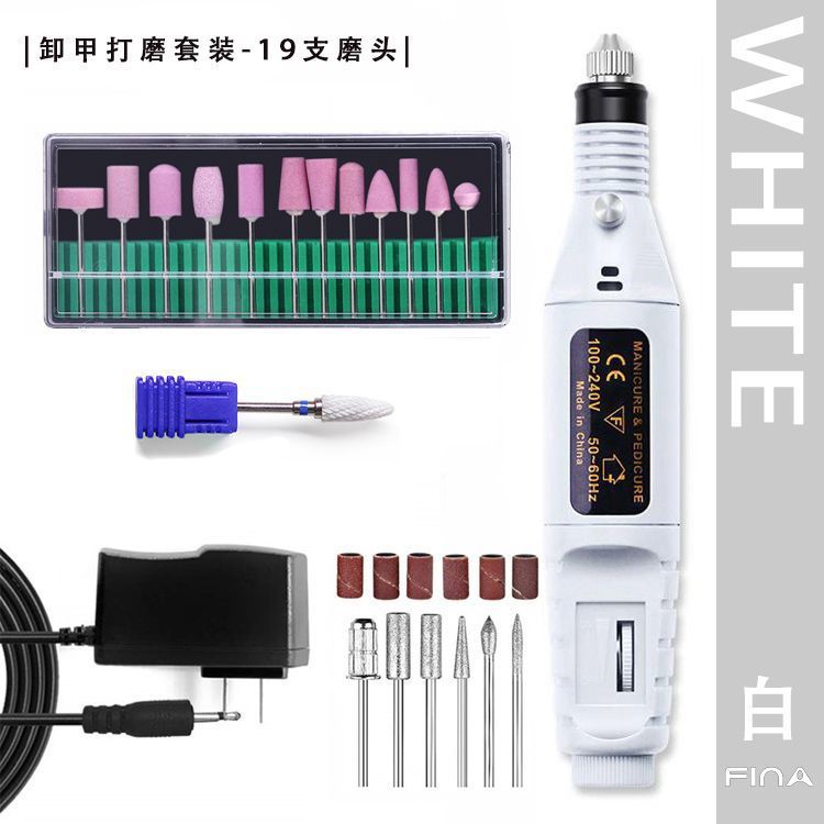 Lijadora de uñas portátil, lijadora de pulido y tallado de uñas, pluma de regulación de velocidad eléctrica, pluma de rectificado de uñas portátil