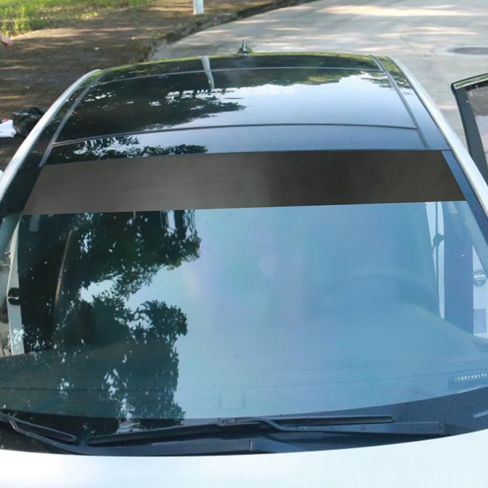 Amazon auto parabrisas banner decal para automóviles visores vinilo pegatinas mat negro