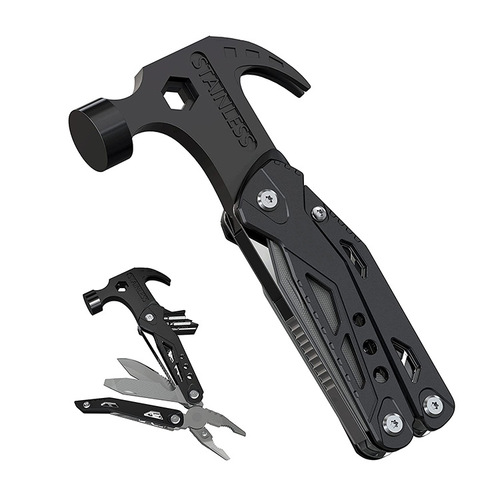 Factory Supply MQ042 Car Multi-Purpose Crooked Hammer Outdoor Camping Tool Multi-Purpose Hammer
