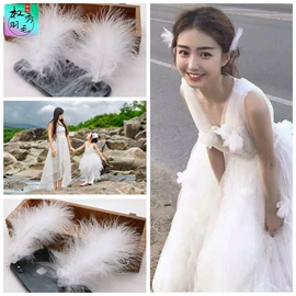 羽毛、羽绒;发夹;发带