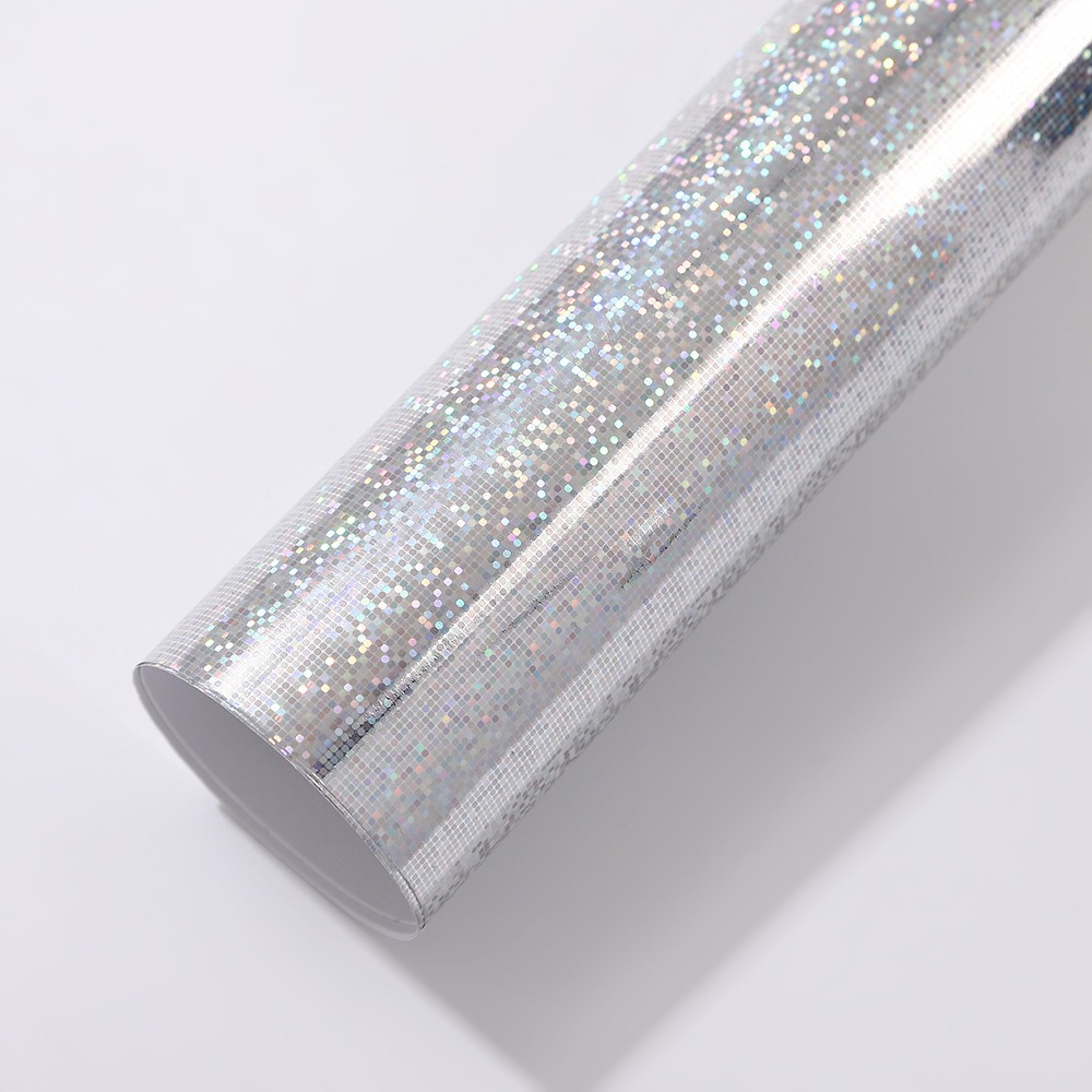 Papel láser de color medalla de papel de fondo brillante papel de tarjeta láser plateado punto de plata de doble fondo brillante