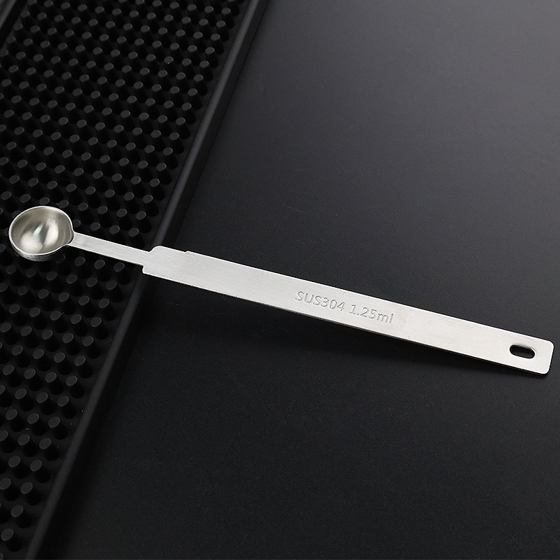 Edelstahl Messlöffel Mit Langem Stiel Für Backen Und Tee_voghion.com