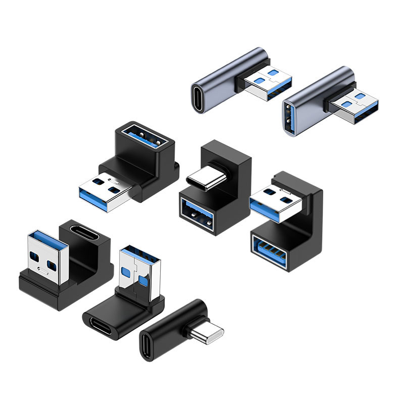Usbotgアダプタtypec usb携帯電話充電変換器ノートパソコンusbメモリ90度エルボu型|undefined