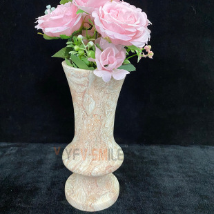 ��ʽ�p�ݷ۰���ˮ�yʯ�Ļ�ƿ �����ʹ���ʯ����Stone Vase
