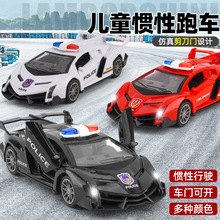 儿童仿真双开门玩具小汽车模型声光音乐惯性跑车赛车男孩玩具批发