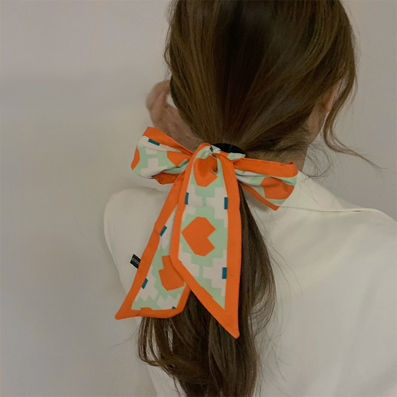 Foulard En Soie Coréenne Anneau De Cheveux En Satin display picture 10