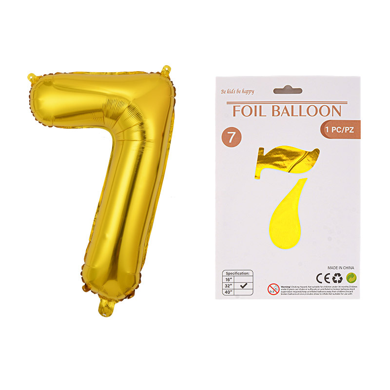 Globo de película de aluminio digital de 32 pulgadas, tarjeta de papel, tapa dura, paquete individual, cuerpo delgado, fiesta digital, globo decorativo flotante