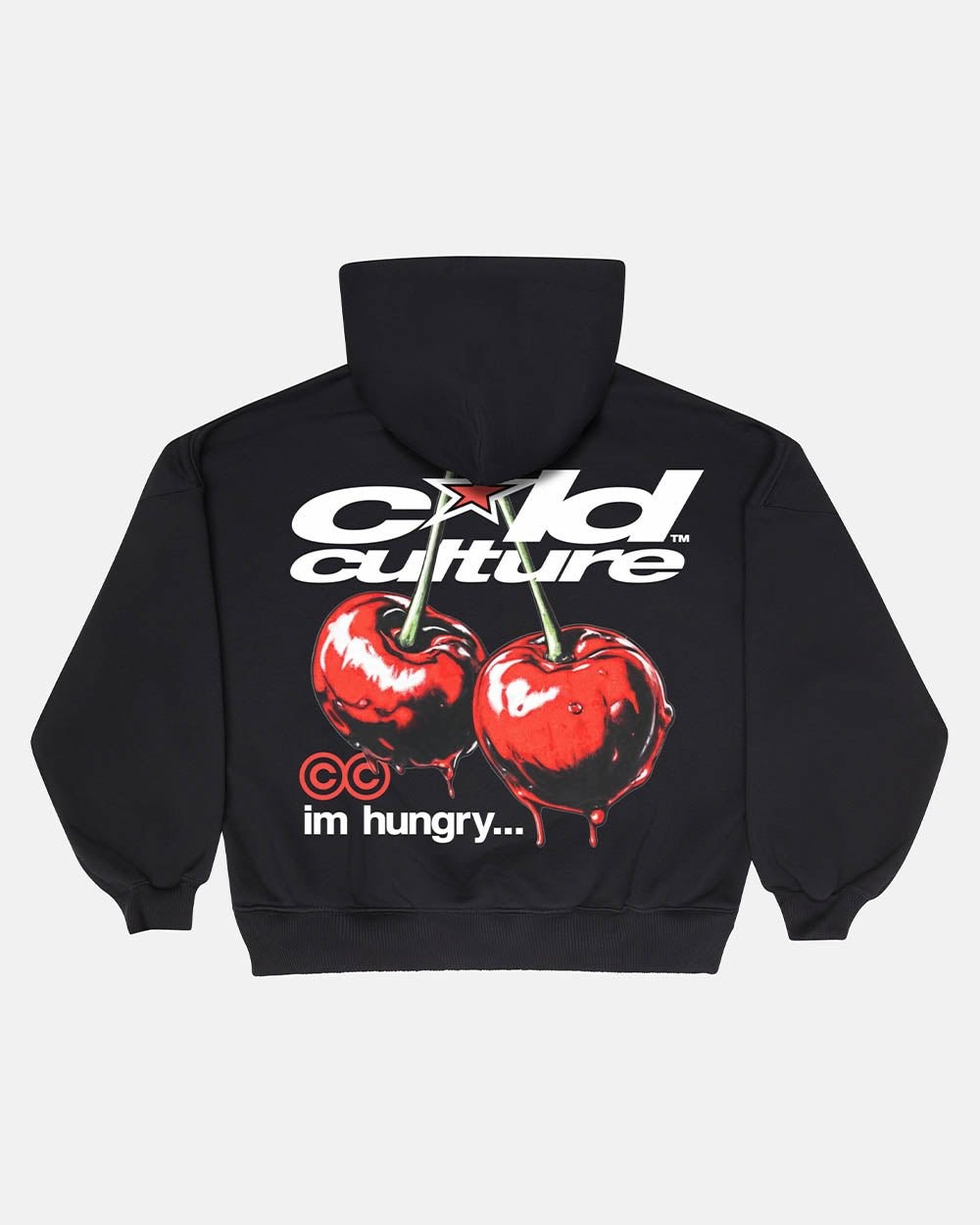 Cold Culture 26FW Sweater Cherry Graphic Boxy Black