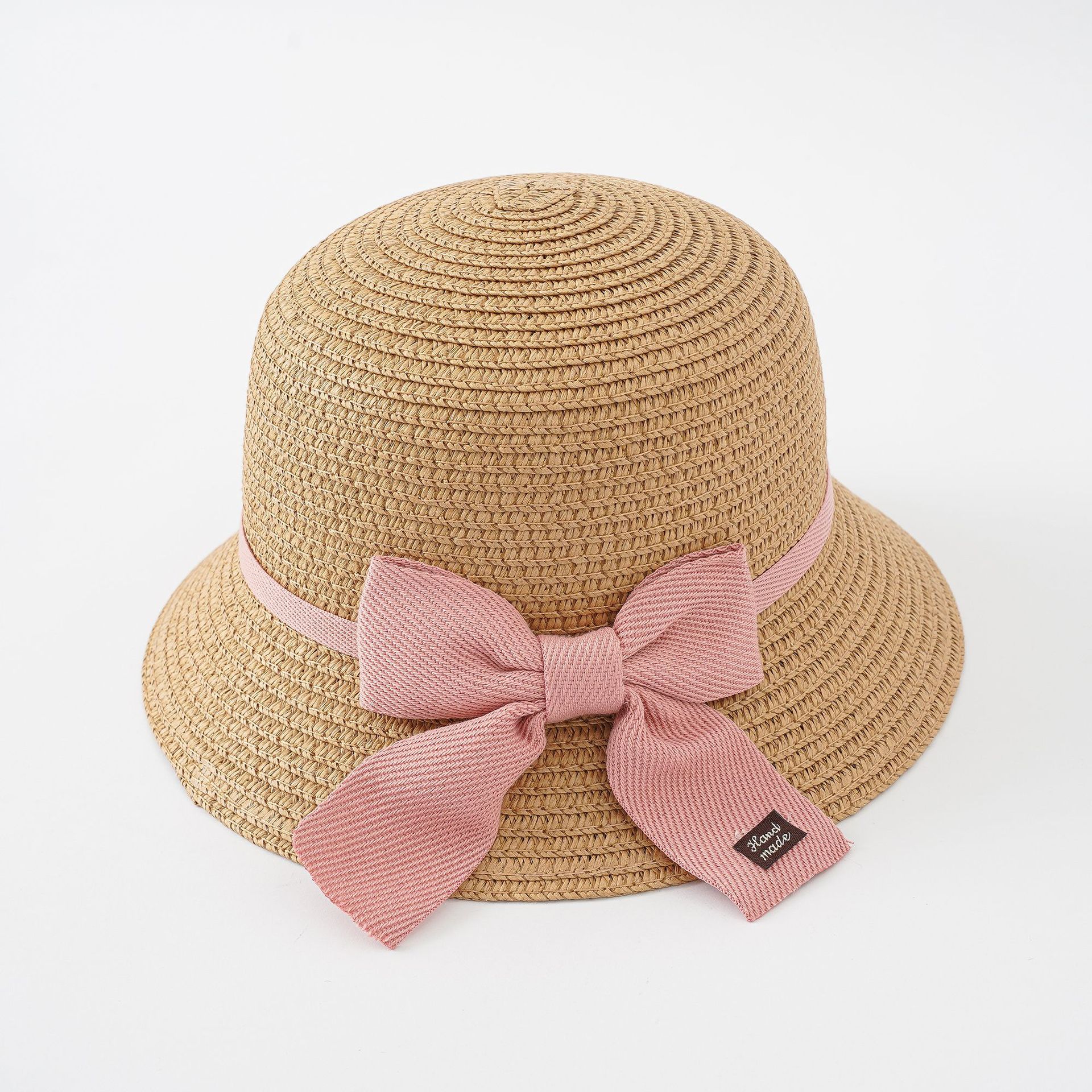 2023 Nueva princesa de encaje para niños verano niñas sombrero de playa a prueba de sol playa traje de protección solar bolsa sombrero de paja