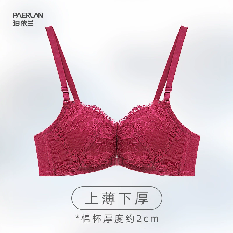 珀依兰 Lace push up bra, bra top, wireless bra, underwear, beautiful back