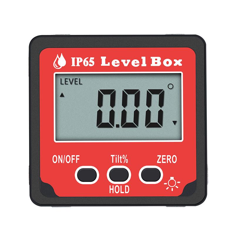 Tiltmeter high-precision 4x90 ° with backlight angle ruler