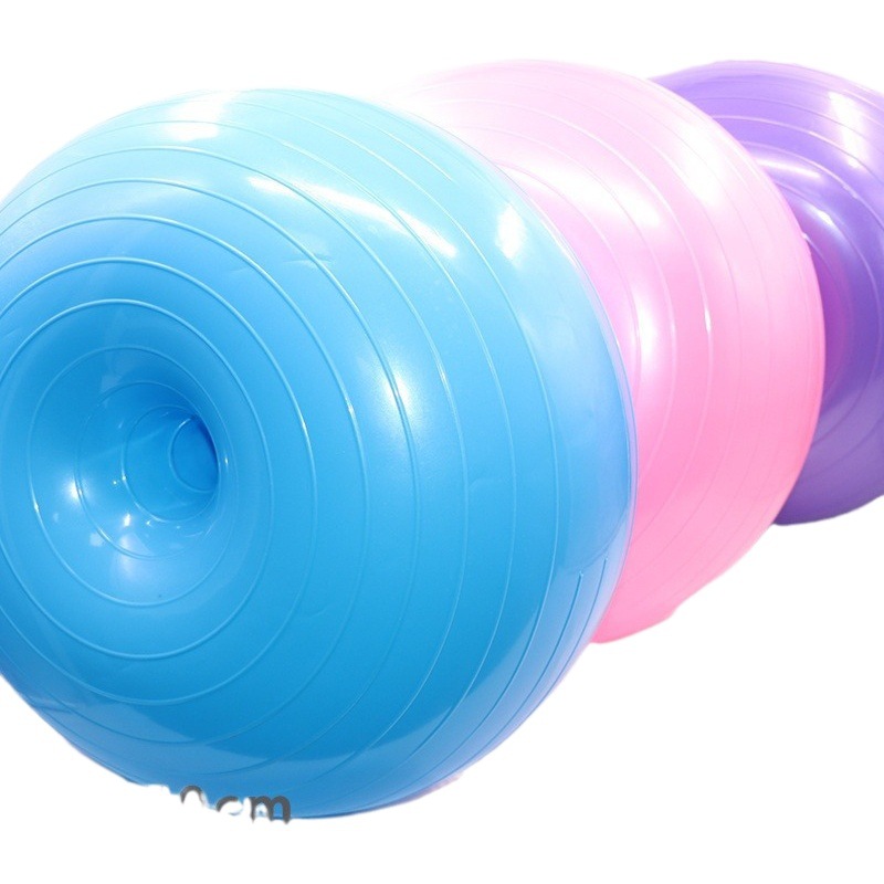 50cm Bola de yoga rosquilla engrosada a prueba de explosiones BOLA DE Apple yoga hemisferio Bola de fitness Bola de yoga inflable equilibrio