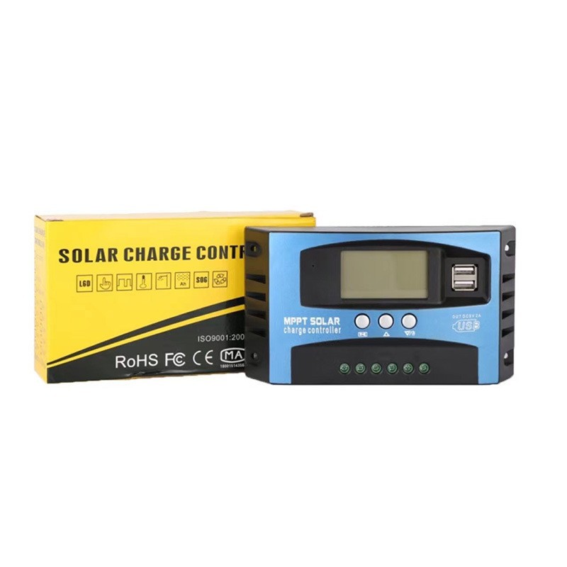Controlador Solar de Energía Fotovoltaica para Comercio Exterior, 12V24V30A-100A, Pantalla LCD, Controlador Solar MPPT