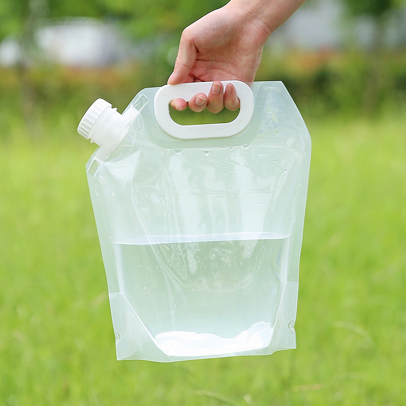 Bolsa de almacenamiento de agua de grado alimenticio 8L al aire libre viaje a pie camping bolsa de plástico portátil de agua festival de agua al aire libre ocio