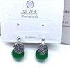 Agate onyx retro earrings, wholesale, silver 925 sample
